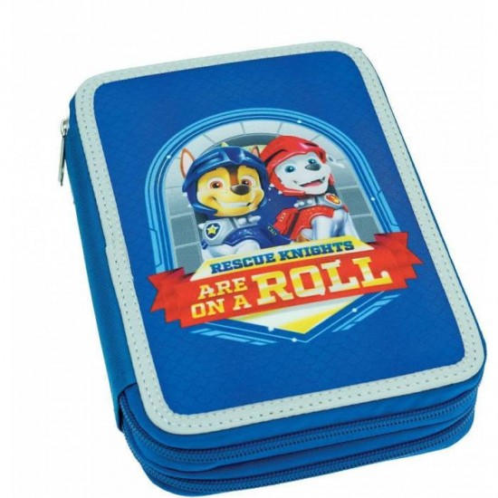 Κασετίνα Διπλή Γεμάτη Paw Patrol Rescue Knights 334-48100